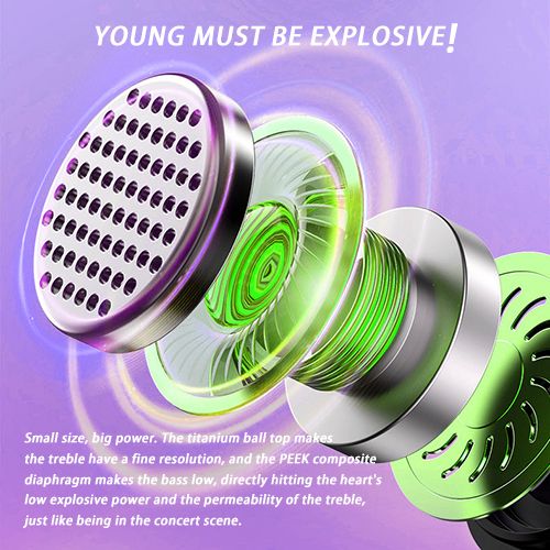 Digital Display 5.3 Bluetooth Headset Long Life Transparent Shell