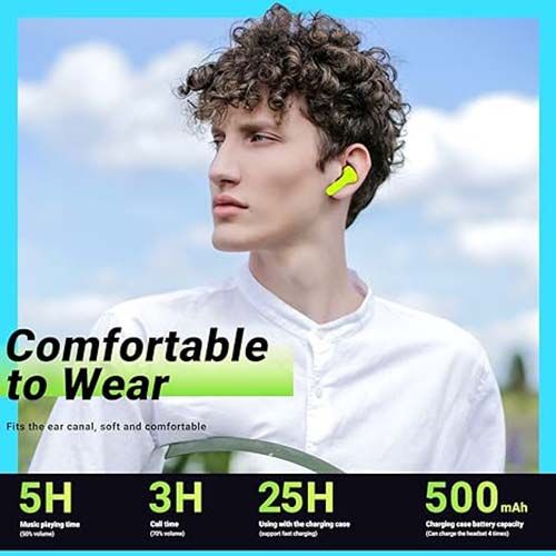 Digital Display 5.3 Bluetooth Headset Long Life Transparent Shell