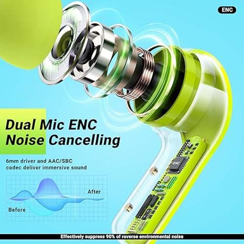 Digital Display 5.3 Bluetooth Headset Long Life Transparent Shell