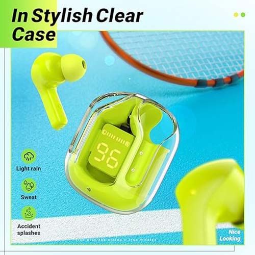 Digital Display 5.3 Bluetooth Headset Long Life Transparent Shell