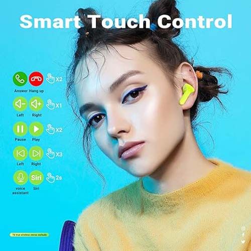 Digital Display 5.3 Bluetooth Headset Long Life Transparent Shell