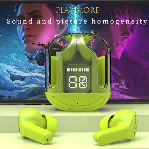 Digital Display 5.3 Bluetooth Headset Long Life Transparent Shell