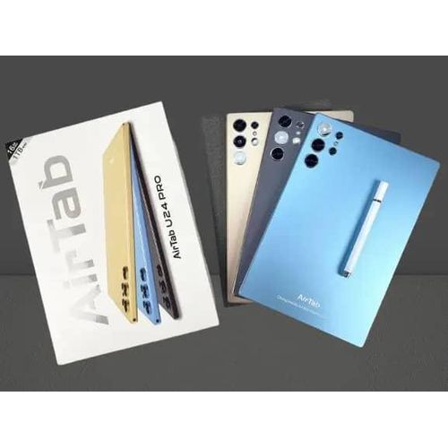 AirTab U24 PRO  Android 13 OS  10.1 FHD Incell  16GB RAM + 1TB ROM  13MP + 30MP Camera  3000X1440 ResolutionI MMERSIVE Screen 10000mAh Big Battery 5g Tablet- Multicolor.
