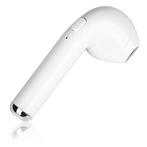 I7 Mini Bluetooth Earbud Single Wireless Earbud / Headphone - White