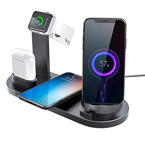 WL Universal 15W Fast Charging 3 In1 Foldable Wireless Charger Stand Holder Wirel Fast Charging Dock Stand Desktop Charging Station