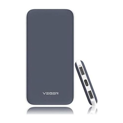 VEGER V11 Power Bank 25000mAh 2 USB OutPut PD Fasting - Black
