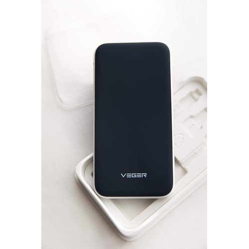 VEGER V11 Power Bank 25000mAh 2 USB OutPut PD Fasting - Black