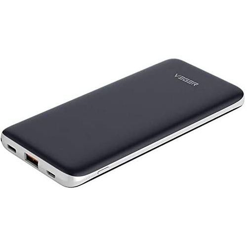 VEGER V11 Power Bank 25000mAh 2 USB OutPut PD Fasting - Black