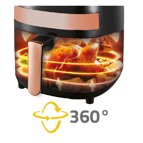 Newal 3.5 Litre Automatic Dual Temperature Control Knob Air Fryer -  White(1 YR WRTY)