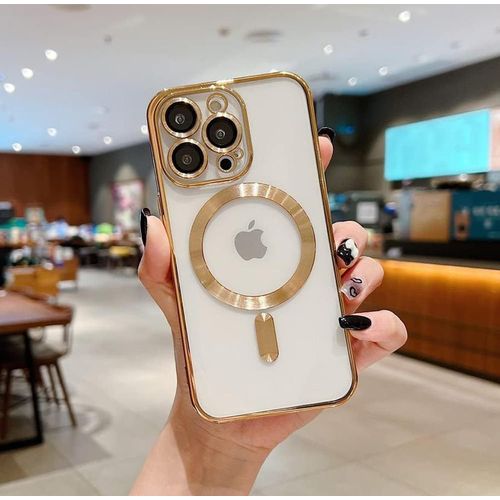 Apple IPhone 11 12 13 14 15 And Pro Max Series Transparent Thick Shock Proof Soft Phone Case For IPhone Cover, IPhone 15 14 13 12 11 Pro Max Phone Case, Heavy Duty 3 Layers Shockproof Full Body Rugged Hybrid Case For IPhone 15 Pro Max Gold