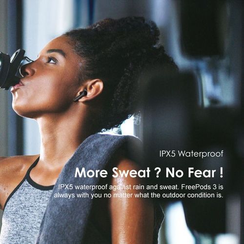 Oraimo FreePods-3c BT5.2 Wireless Stereo Earbuds - Black