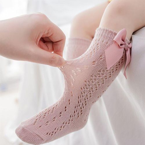 Baby Girls Long Kids Socks Knee Sock Brand Bow New Toddlers