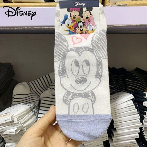 Girl Printing Disney Cartoon Socks Sketch Mickey Minnie