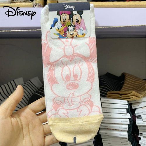 Girl Printing Disney Cartoon Socks Sketch Mickey Minnie