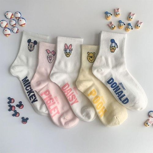 Socks Autumn Disney Anime Pure Winter Cotton And Mickey