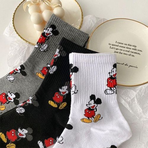Socks Autumn Disney Anime Pure Winter Cotton And Mickey