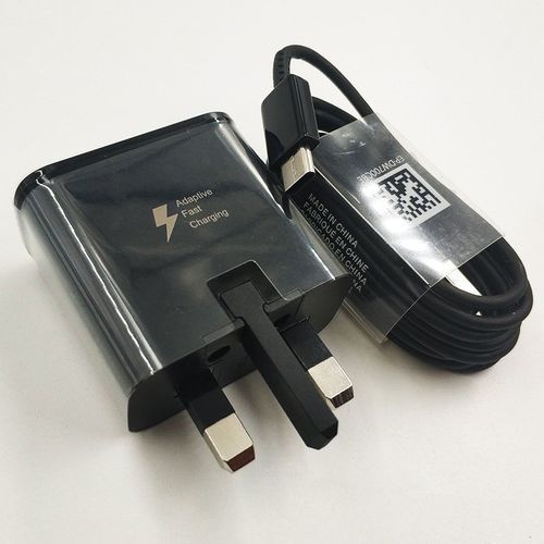 Samsung Fast Charger UK & Type C Cable - 20W - Black