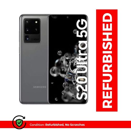 Samsung Galaxy S20 Ultra 5G 6.9" 12GB RAM 128GB ROM 108MP Refurbished - Gray