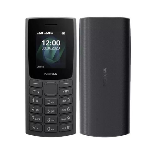 Nokia 105 DS 1.8'' Dual Sim, FM Radio, Torch Light, 800MAH African Edition - Charcoal