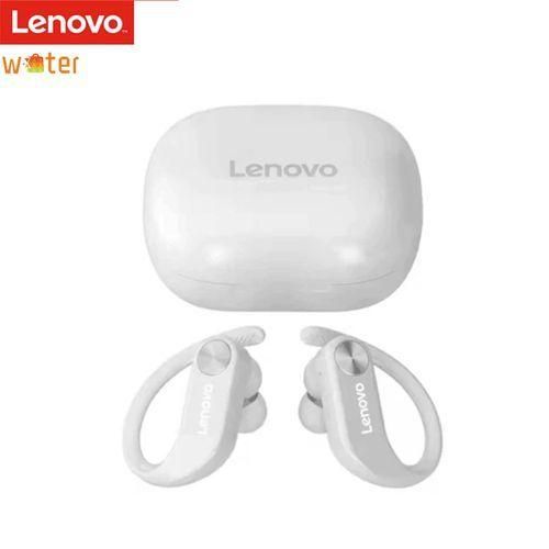 Lenovo LP7 Earbuds Wireless Headsets Bluetooth Earphones Hands-Free Dual Stereo Bass IPX5 - White