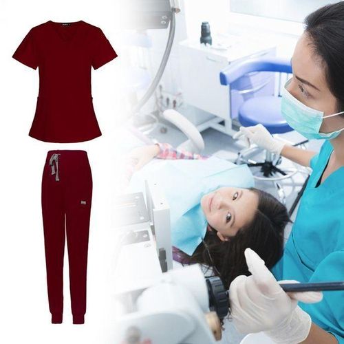 Nursing Scrubs Uniform Soft Blouse With Scrub Top And S