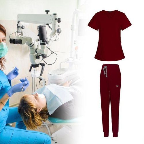 Nursing Scrubs Uniform Soft Blouse With Scrub Top And S