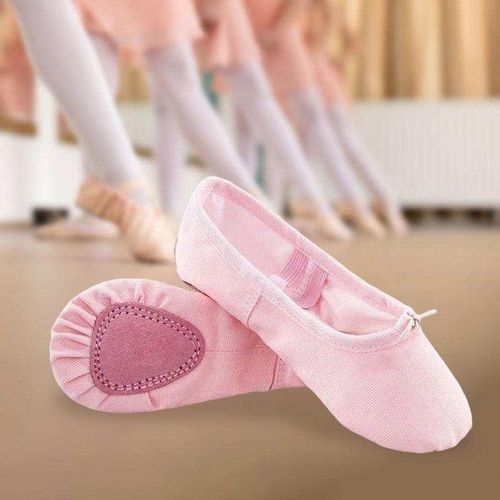 Soft Ballet Shoes Gymnastics Fashion Flats Split-Sole For Pink 29