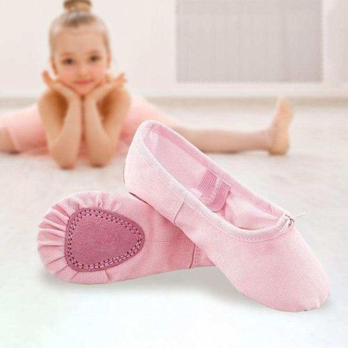 Soft Ballet Shoes Gymnastics Fashion Flats Split-Sole For Pink 29