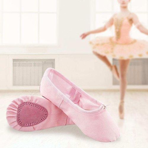 Soft Ballet Shoes Gymnastics Fashion Flats Split-Sole For Pink 29