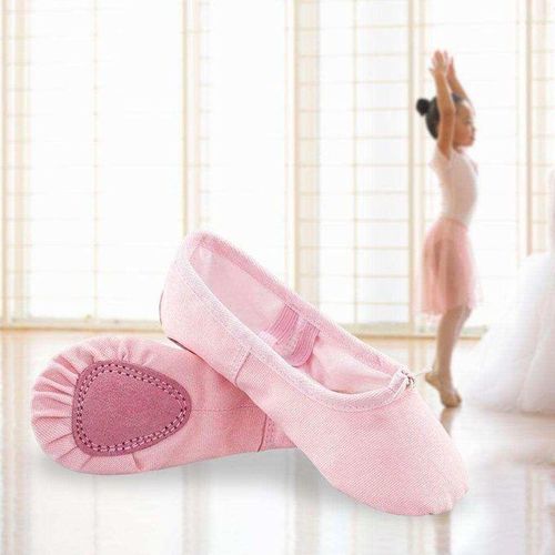 Soft Ballet Shoes Gymnastics Fashion Flats Split-Sole For Pink 29