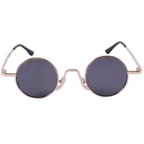 915 Generation Vintage Round Sunglasses Brand Design Women Men Sunglasses Luxury Retro Uv400 Eyewear Fashion Shades-Black Gray & Gold