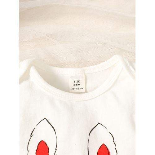 3-24months toddler baby girl rabbit bodysuit skirt headwear
