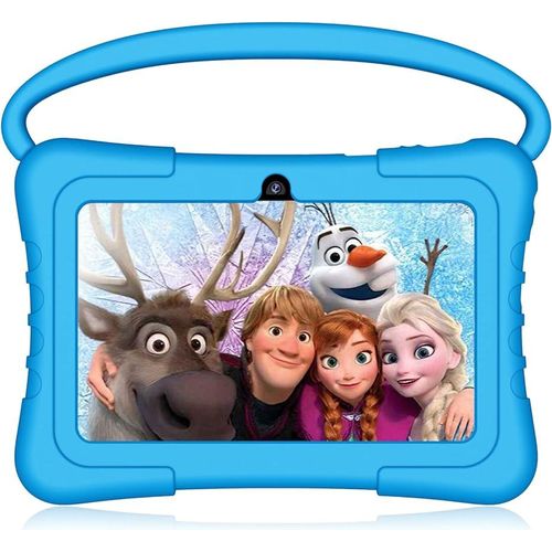 Atom Kids Tablet 7 Inch Android Tablet For Kids, Quad-Core CPU 32GB Toddler Tablet - Blue