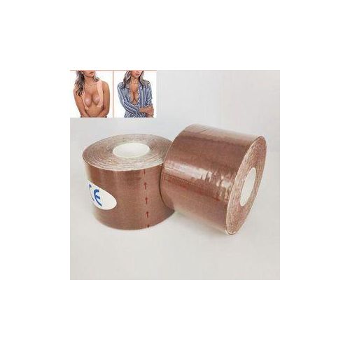 Booby Tape Bra Self Adhesive Tape Bra 7.5cm X 5M_Brown,Dark