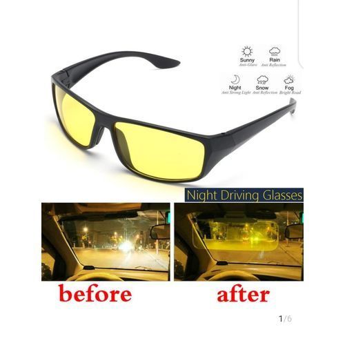 Drive SAFELY with Night Driving Anti Glare Vision UV400 Sunglasses goggles