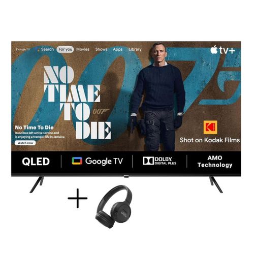 Pixel 65 Inch QLED 4K Android Smart TV + Free JBL Tune 520BT Head Phones1 Year Warranty