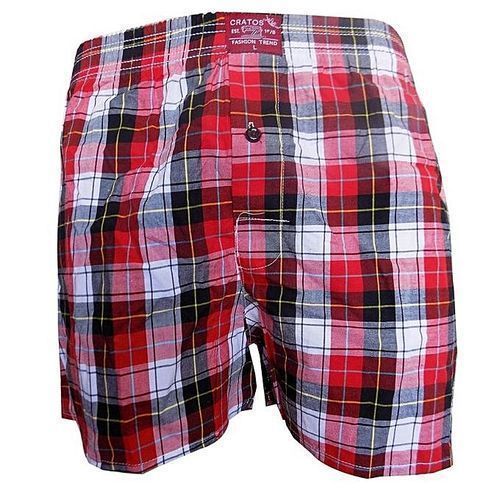 3 Pack of  Men's Checkered Boxers - Multi-Color