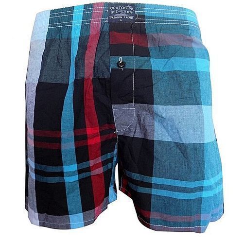 6 Pack Of Men's Checkered Boxers - Multi-color.
