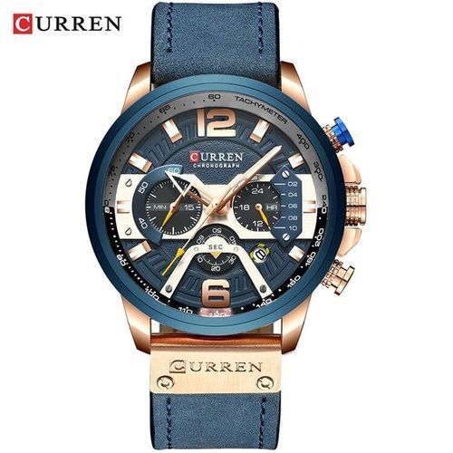 Curren Casual Smart Men's Quartz Wristwatch - Blue