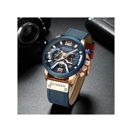 Curren Casual Smart Men's Quartz Wristwatch - Blue