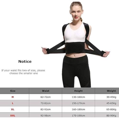 Original Back Pain Relief And Good Posture Belt In Various Colors - Black, White, Red, etc