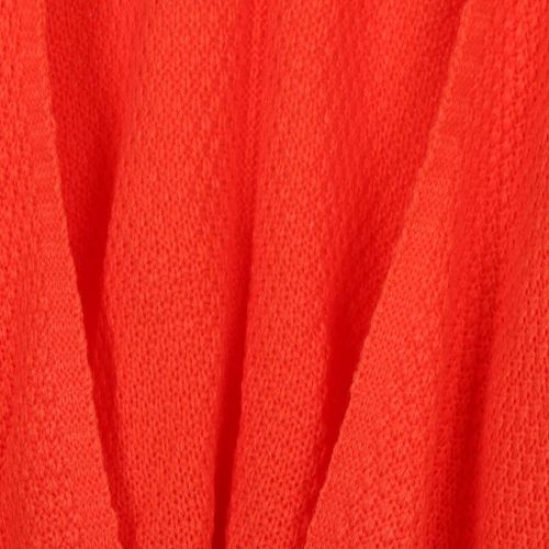 Womens Casual Knit Open Front Lightweight Long XL Orange