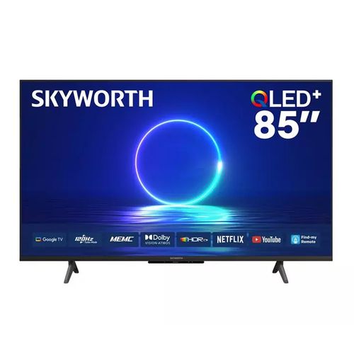 Skyworth 85 Inch 4K QLED HDR4K UHD SMART Google TV  - 3 Years Warranty