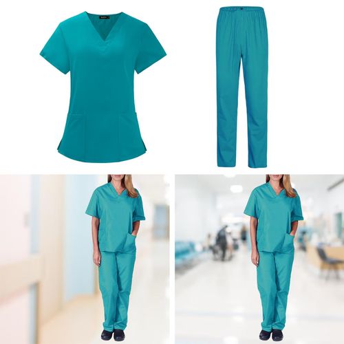 Scrubs Set For Women Lightweight Stretch Scrub  M