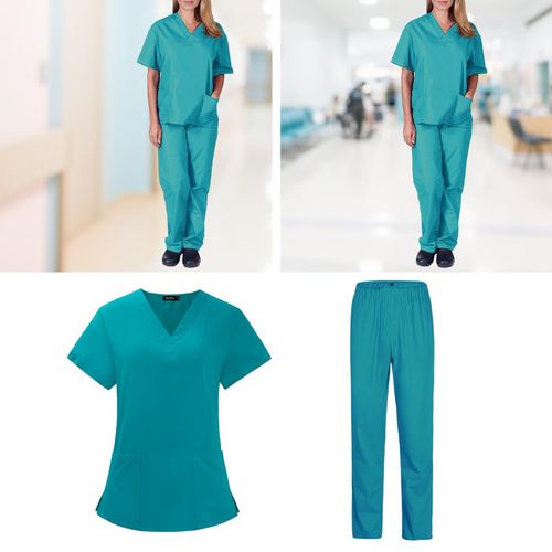 Scrubs Set For Women Lightweight Stretch Scrub  M