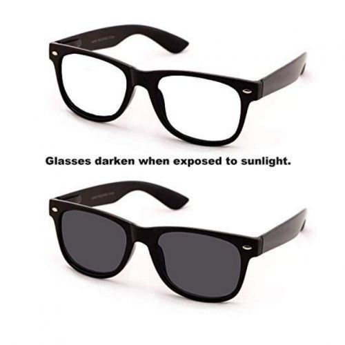 Men's Eye Sun Glasses-Clear Black