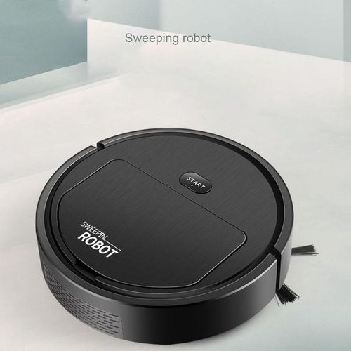 Smart Robot Vacuum Cleaner 3 In 1 Household Cleaning Machine - Black