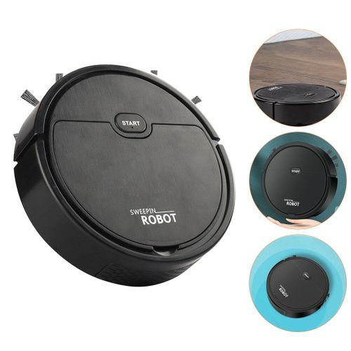 Smart Robot Vacuum Cleaner 3 In 1 Household Cleaning Machine - Black