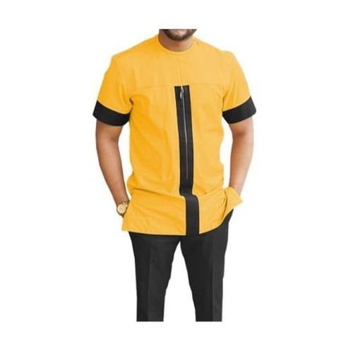 Veeva Short Sleeved Shirt - Yellow And Black