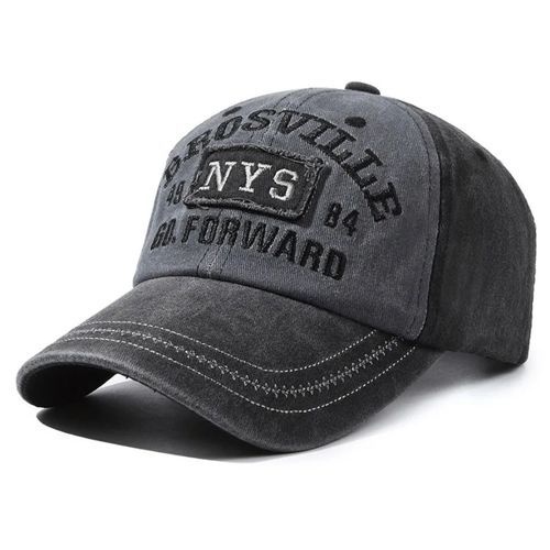 Men Baseball Cap Casual Letter Embroidered Cap Dome Casual Sun Protection Hat